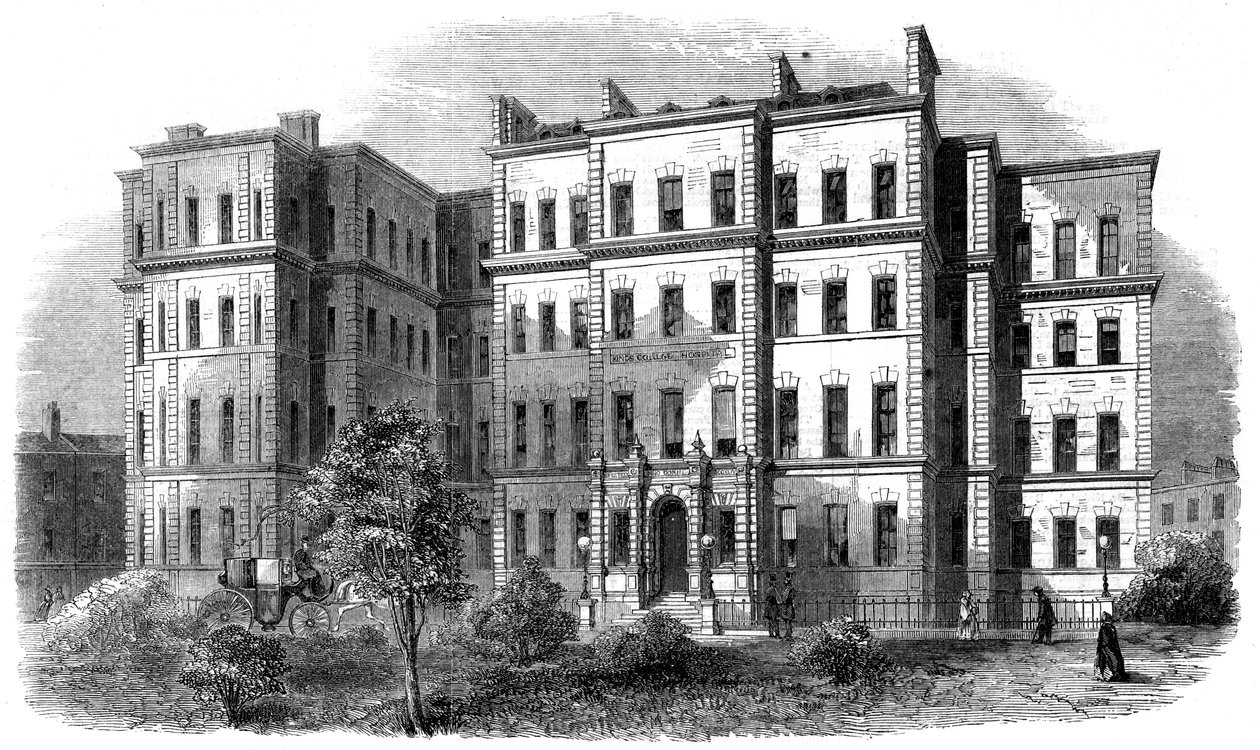 Kings College Hospital, Portugal Street, Lincolns Inn, London, 1860-as évek alkotó: Unbekannt