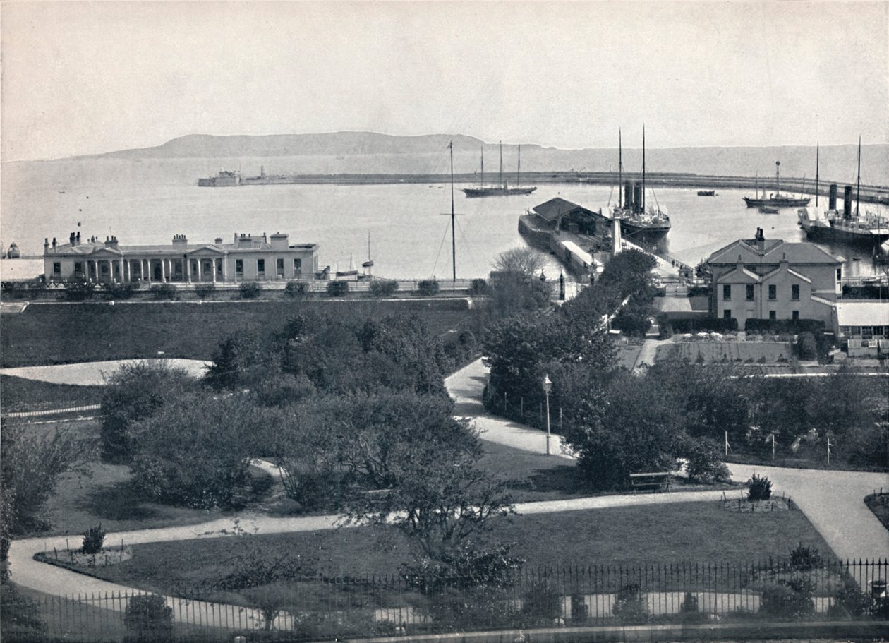 Kingstown – A kikötő általános képe, 1895 alkotó: Unbekannt