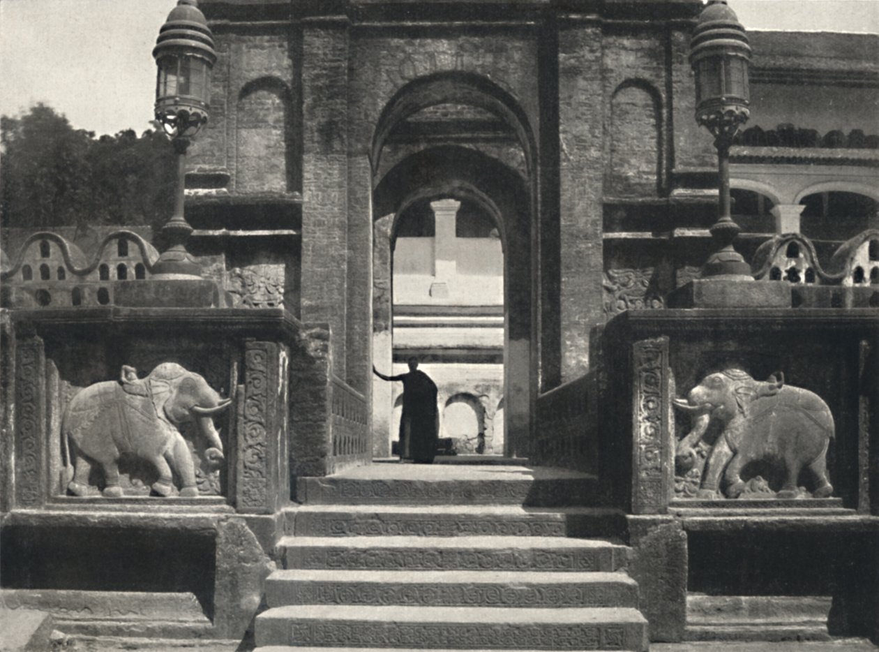 Kolostor a Szent Fog Templomában Dalada Maligawa Vihara, Kandy, 1926 alkotó: Unbekannt