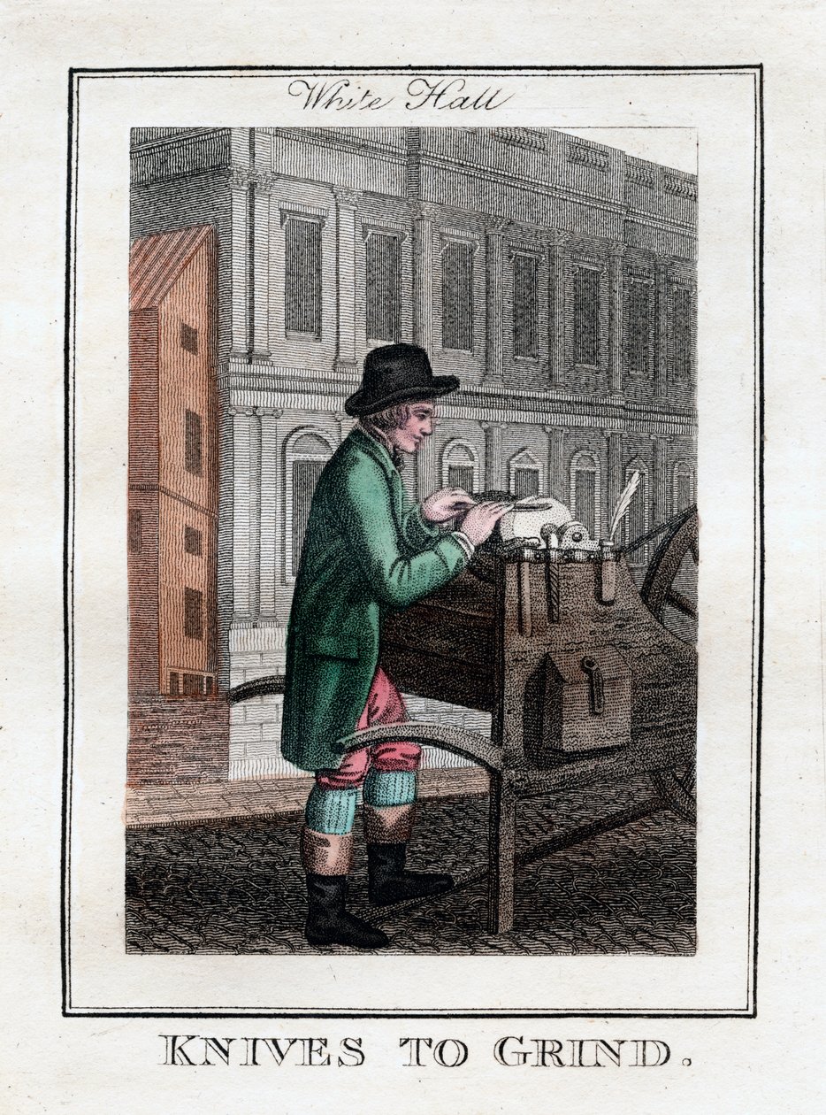 Kések a csiszoláshoz, Whitehall, London, 1805 alkotó: Unbekannt
