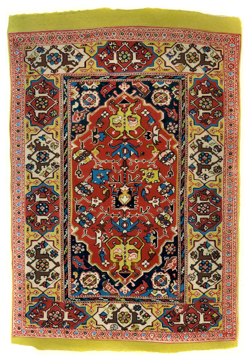 Csomózott gyapjúszőnyeg, c1600 1958 alkotó: Unbekannt