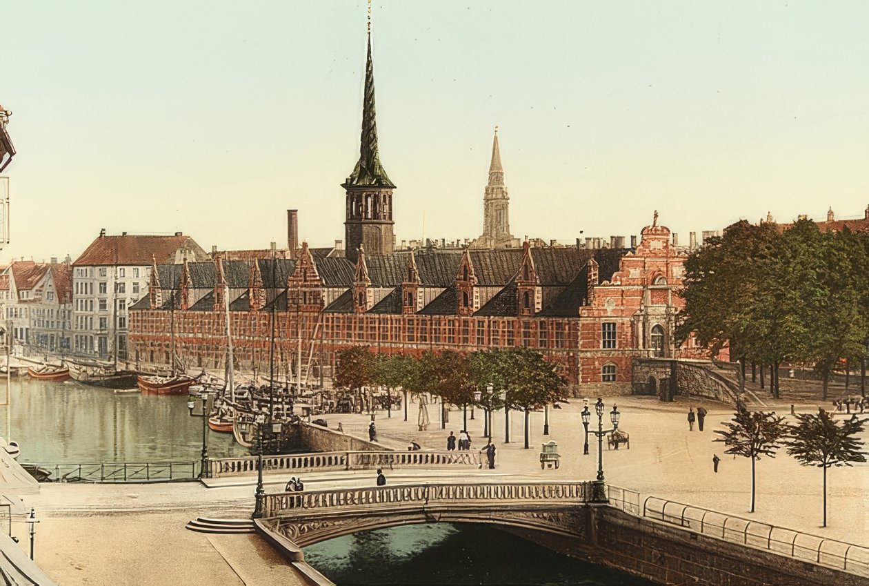 Koppenhága. A tőzsde. 1900 körül. Fotó: Photoglob / Zürich alkotó: Unbekannt