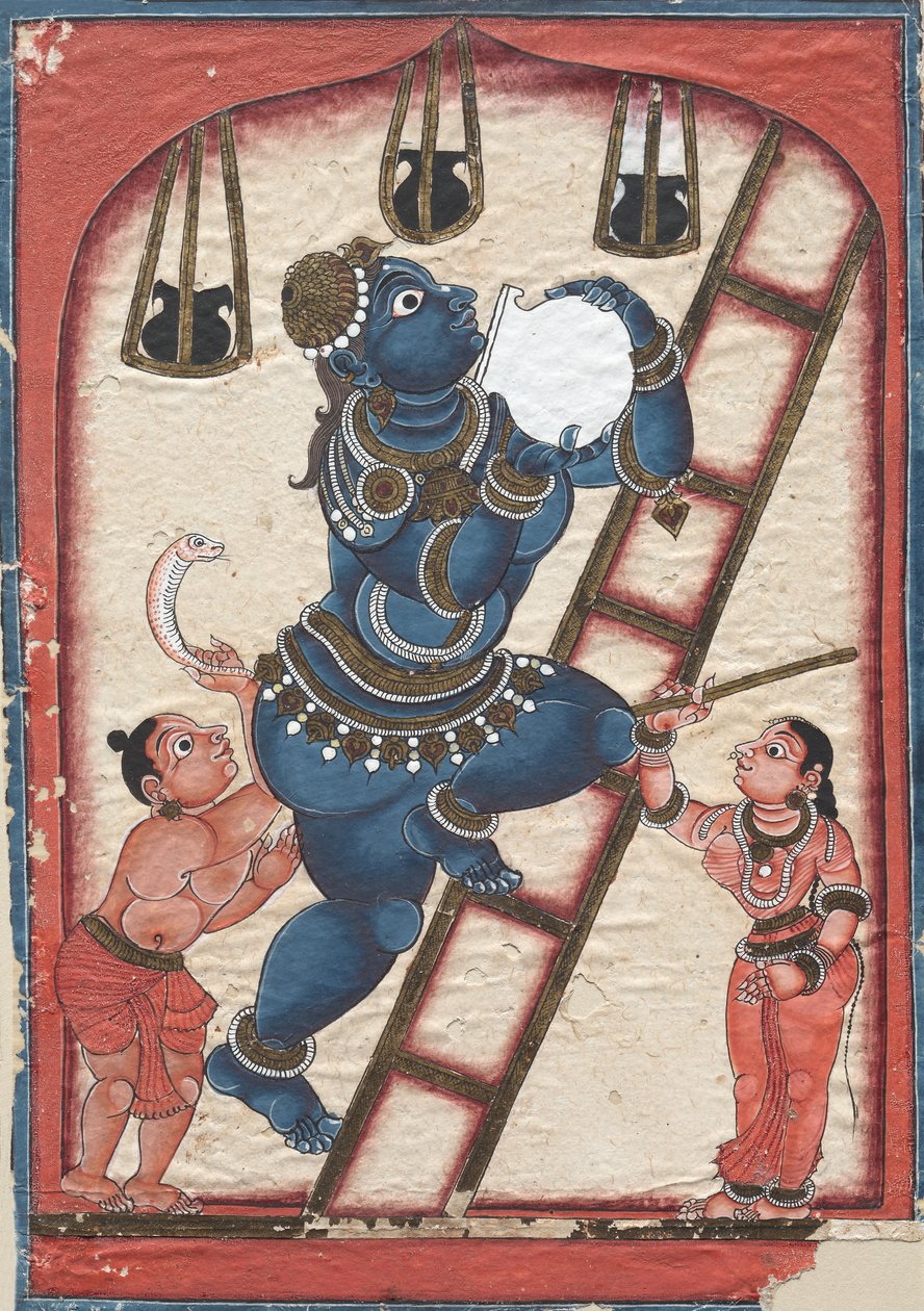 Krishna túrót lop, 1700-as évek vége. alkotó: Unbekannt