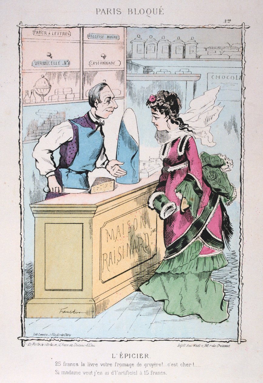 A boltos, 1870-1871 alkotó: Unbekannt