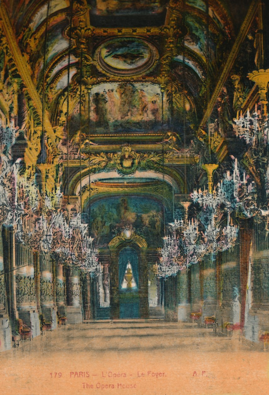 LOpéra Garnier – az előcsarnok, Párizs, 1920 alkotó: Unbekannt