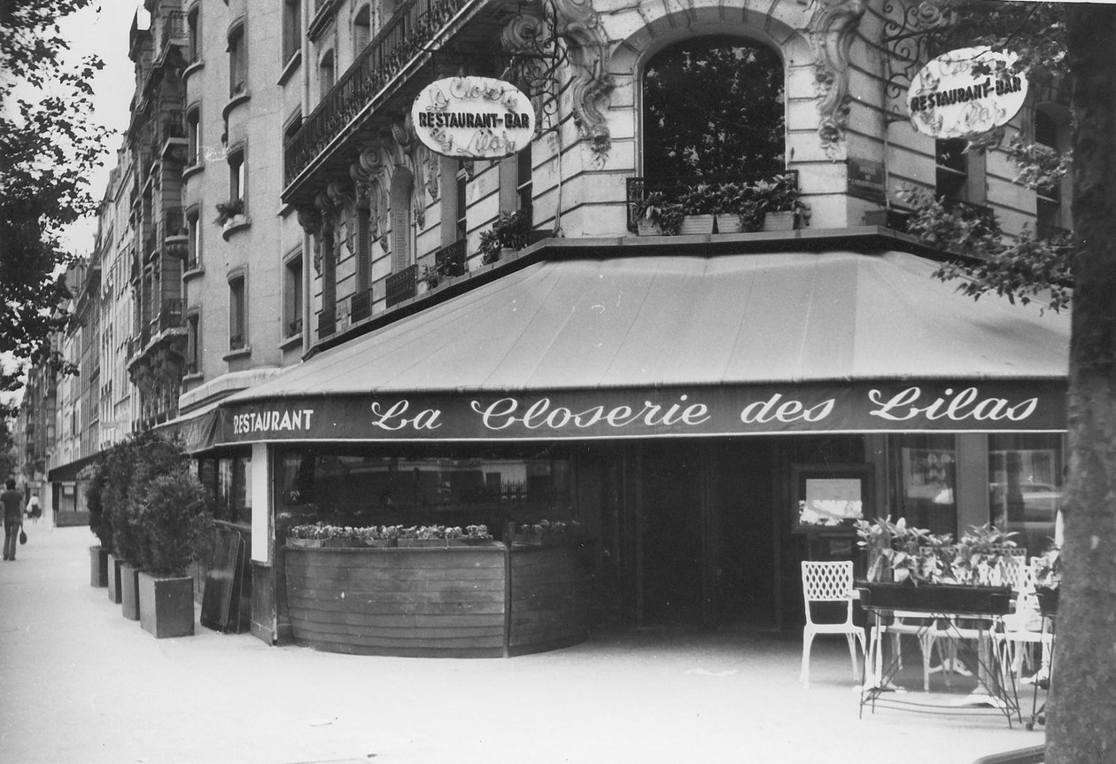 La Closerie des Lilas, Montparnasse. alkotó: Unbekannt