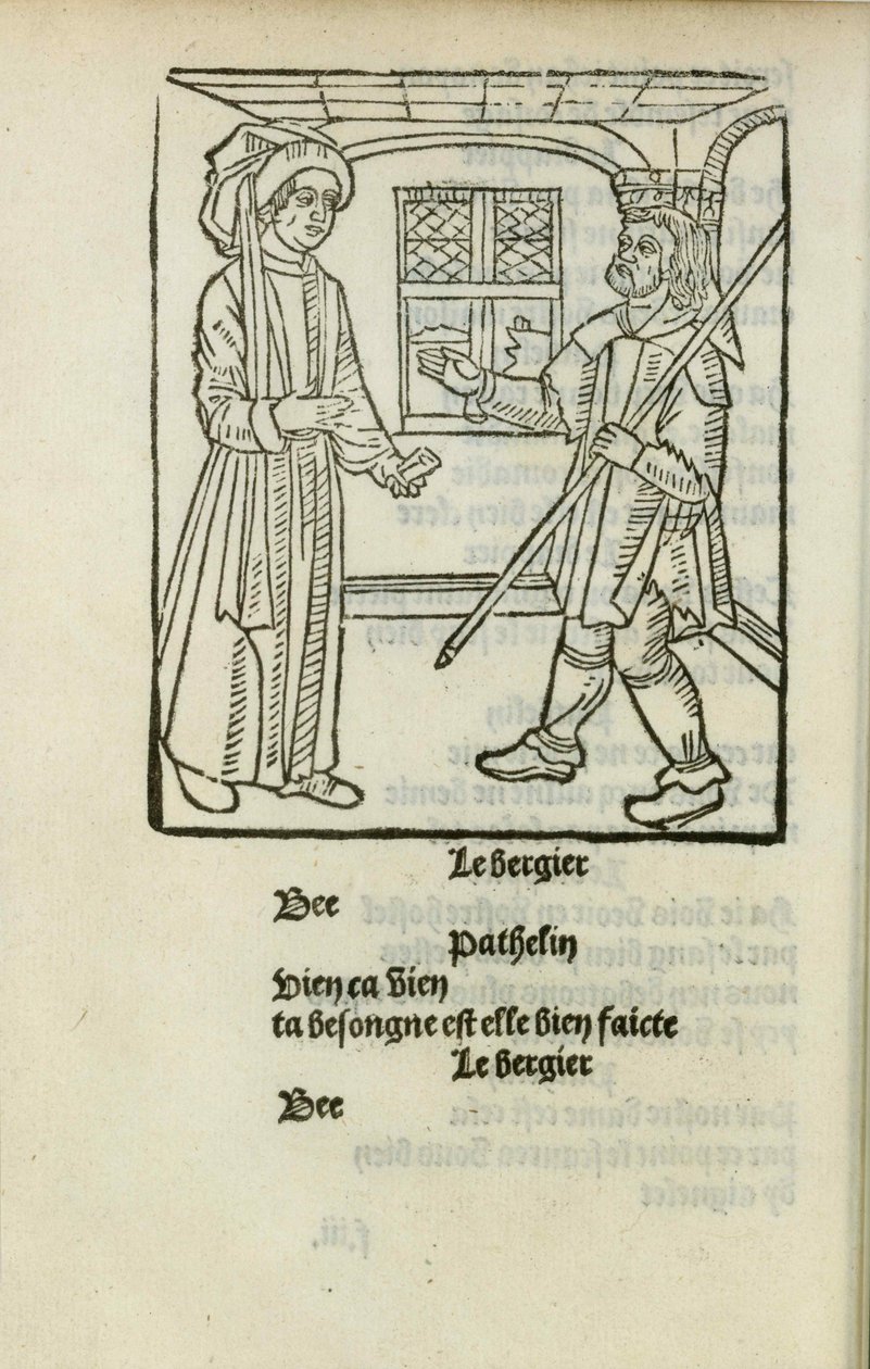 Pathelin mester bohózata c. 1490. alkotó: Unbekannt