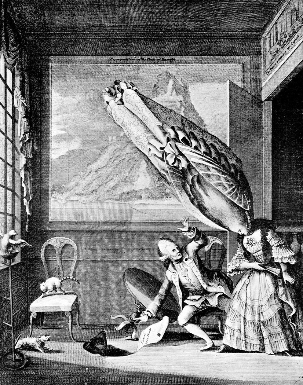 La Francoise a London: A francia hölgy Londonban avagy Az év fejfedője 1771 alkotó: Unbekannt