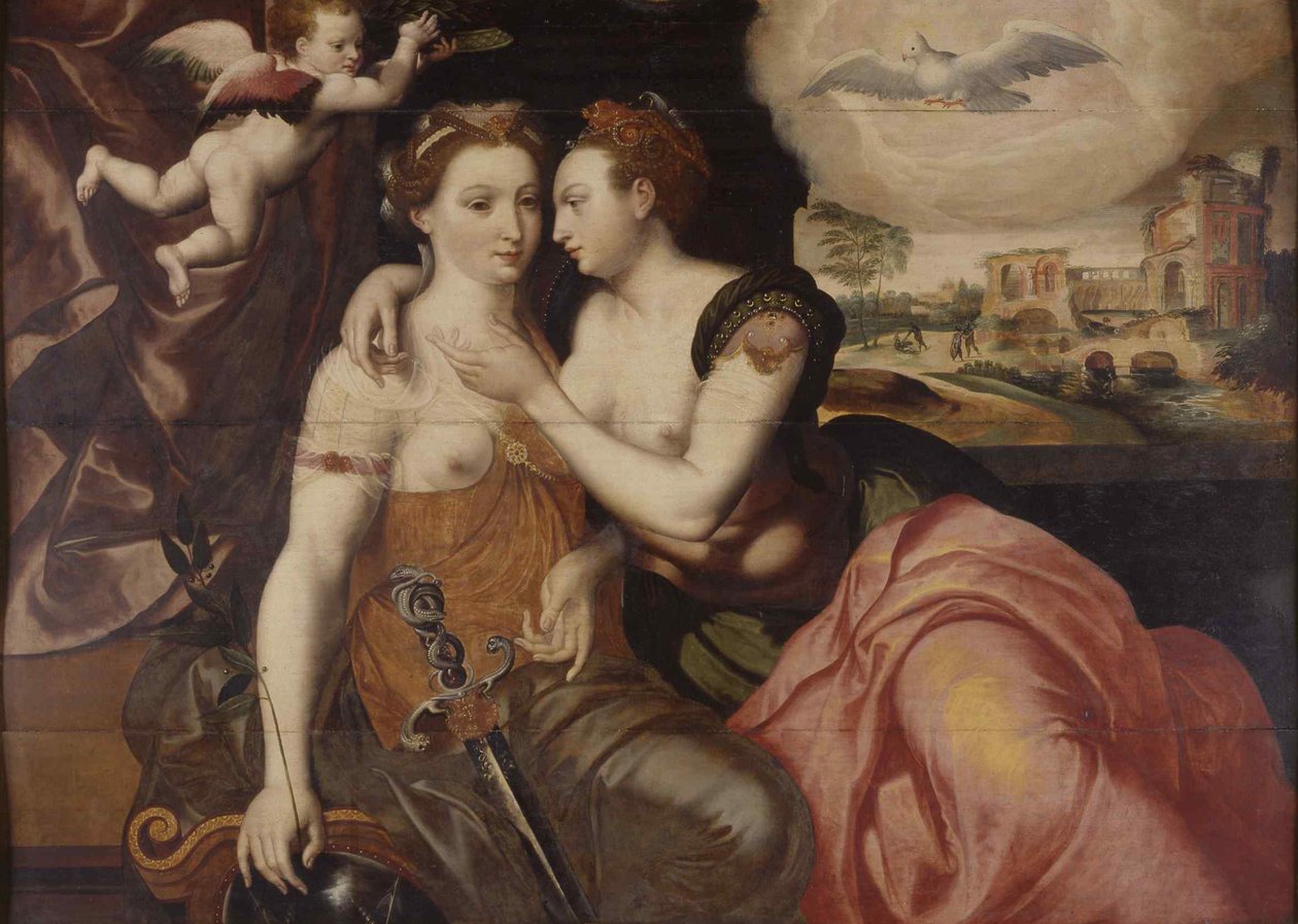 La Justice et la Paix Igazság és béke, 1560 körül. alkotó: Unbekannt