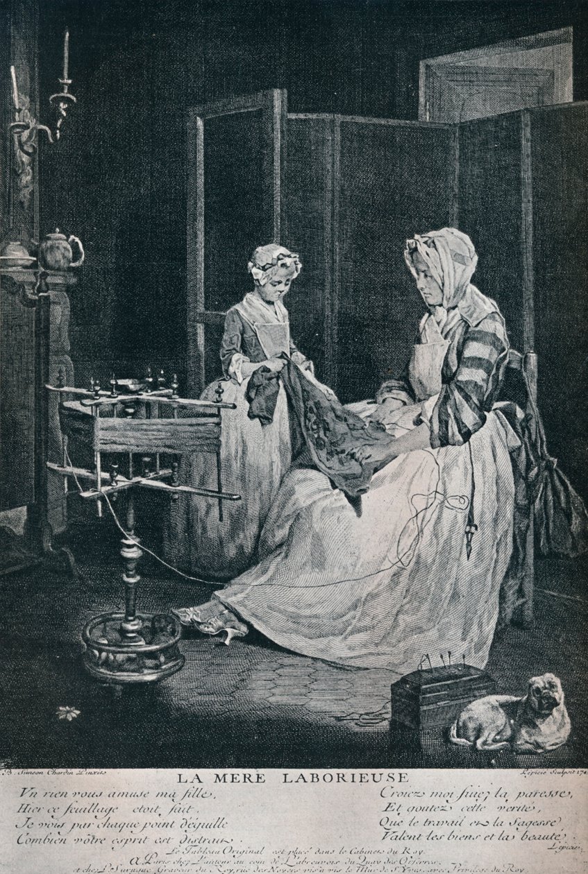 A munkás anya, 1740, 1916 alkotó: Unbekannt
