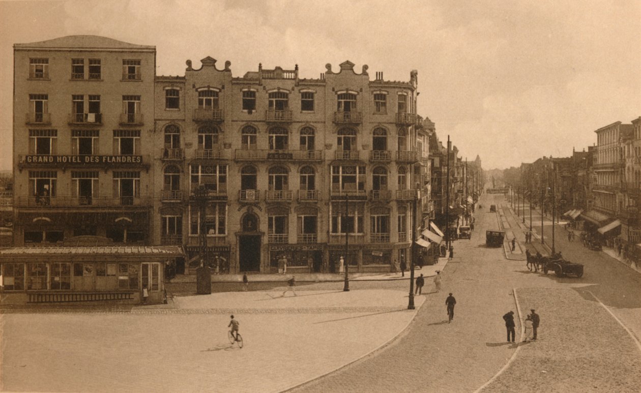 La Place Publique et lAvenue Lippens, Town Square és Avenue Lippens, c1900. alkotó: Unbekannt