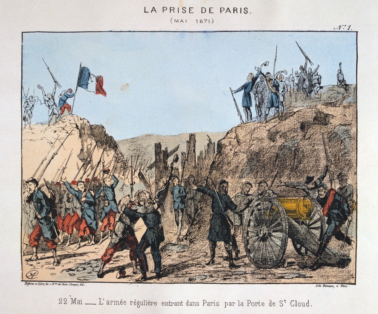 Párizs elfoglalása, 1871. május 22 alkotó: Unbekannt