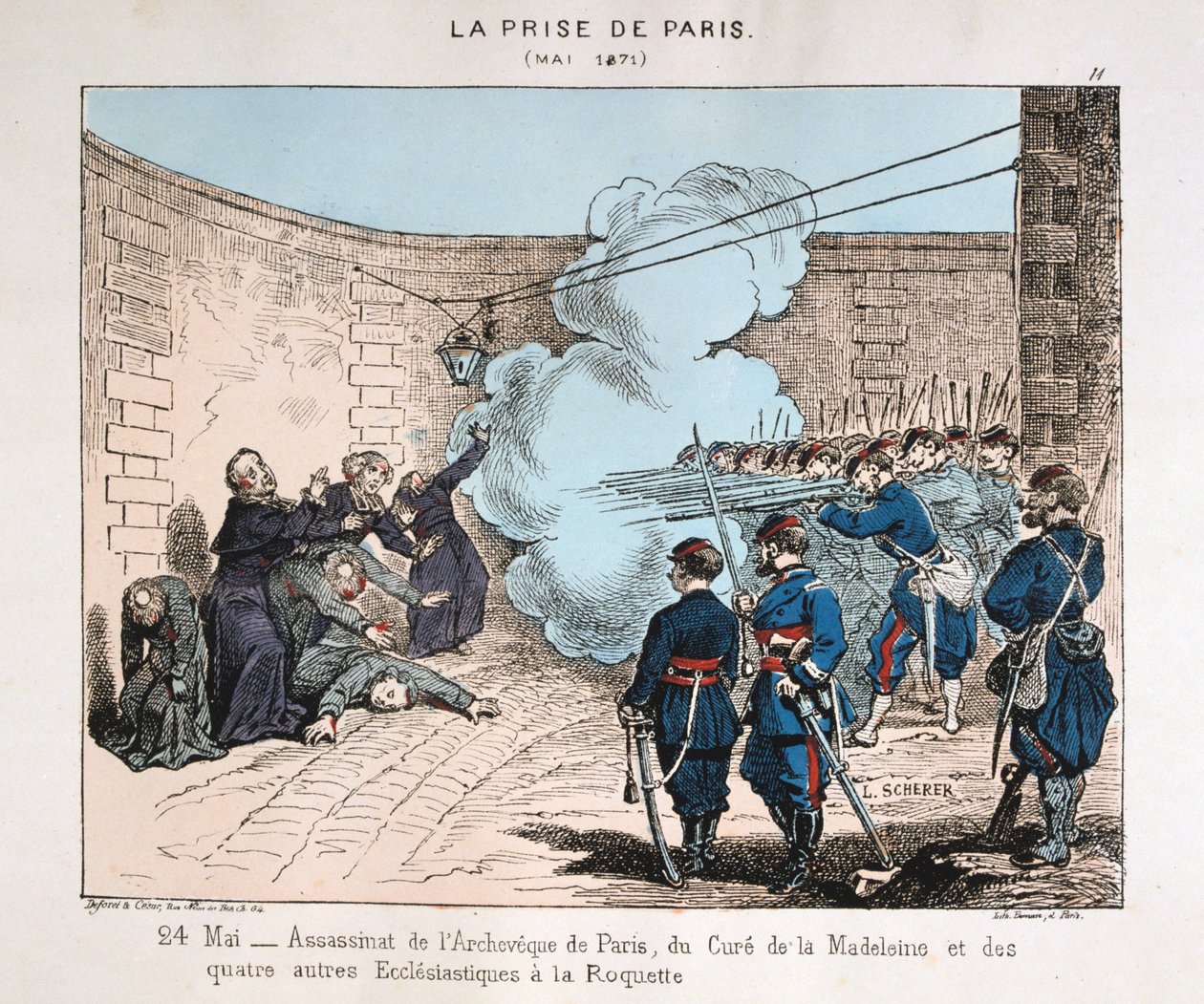 Párizs elfoglalása, 1871. május 24 alkotó: Unbekannt