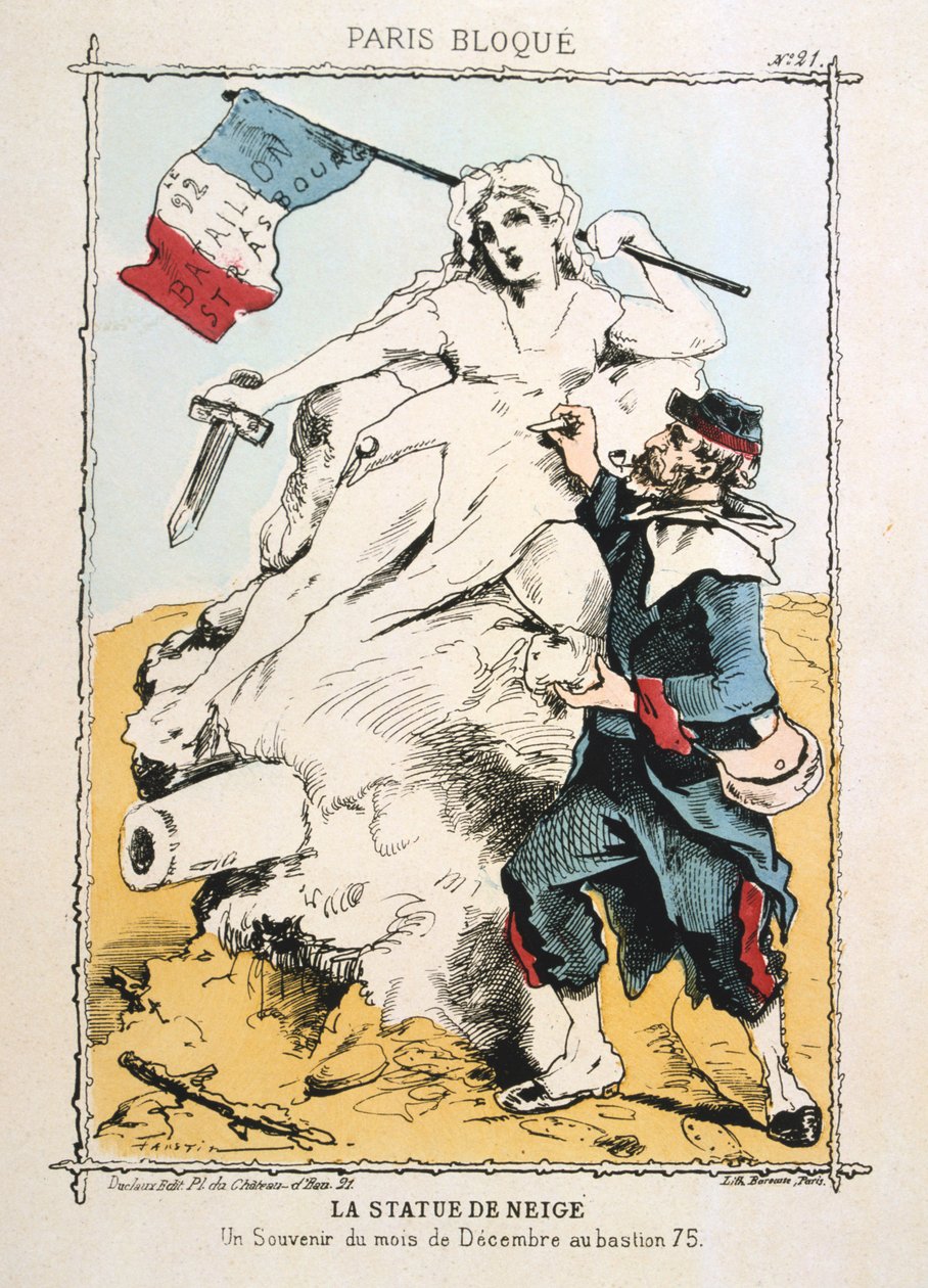 A hószobor, 1870-1871 alkotó: Unbekannt