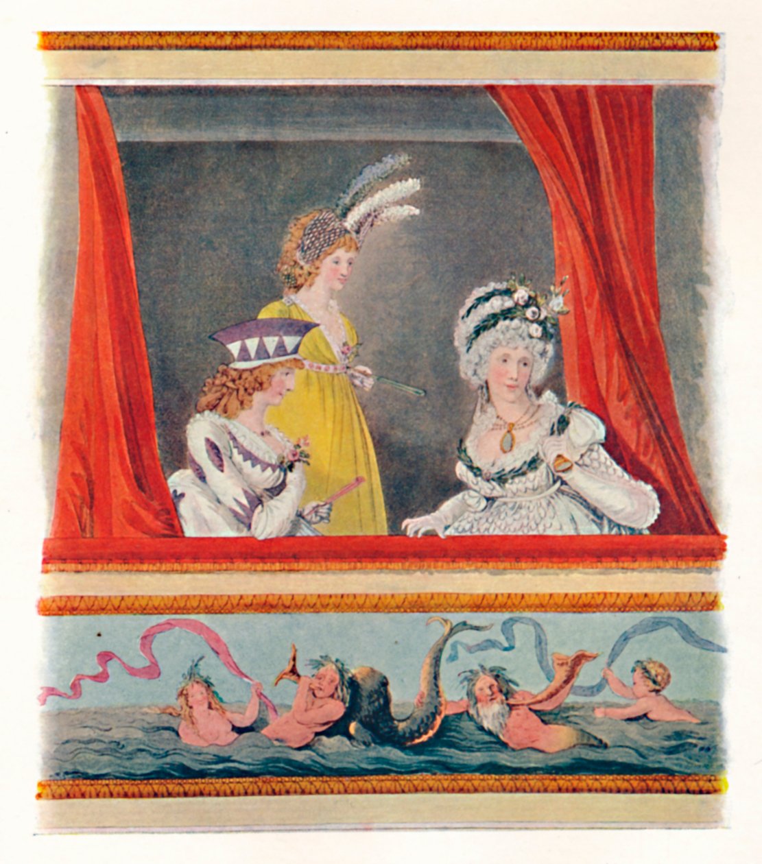 Női estélyi ruhában, 1796, 1904 alkotó: Unbekannt