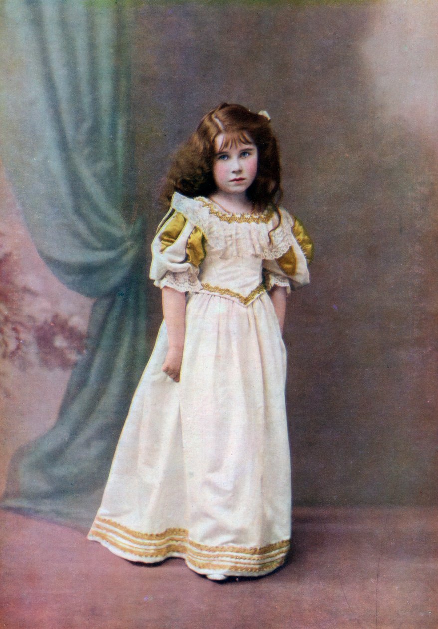 Lady Elizabeth Bowes-Lyon, hat éves, 1906-1907 1923 alkotó: Unbekannt