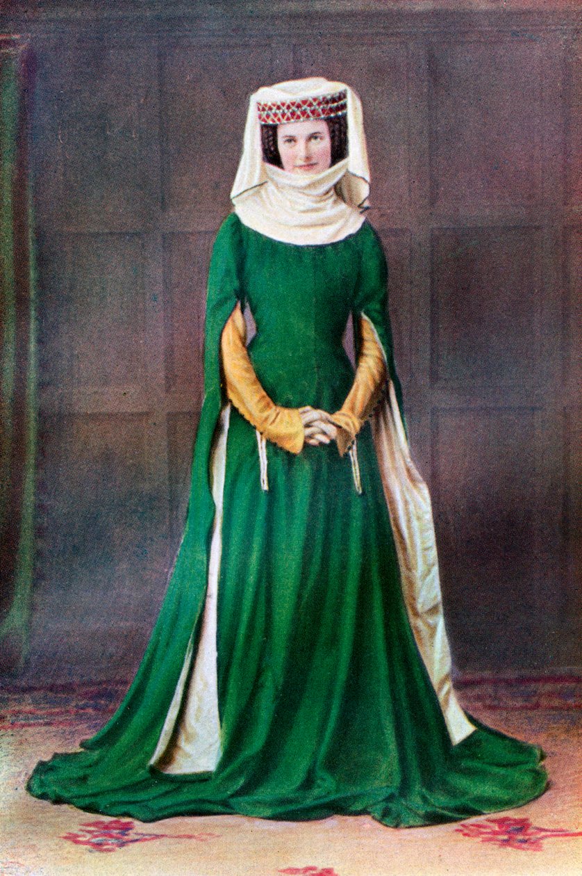 Női ruha, 14. század, 1910 alkotó: Unbekannt