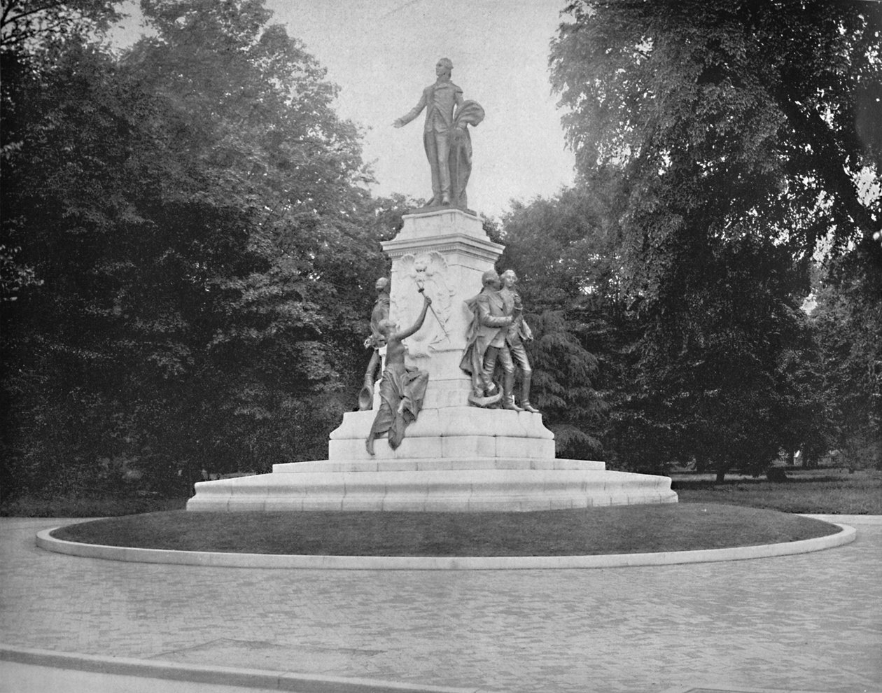 Lafayette-szobor, Washington, D.C., 1897. alkotó: Unbekannt