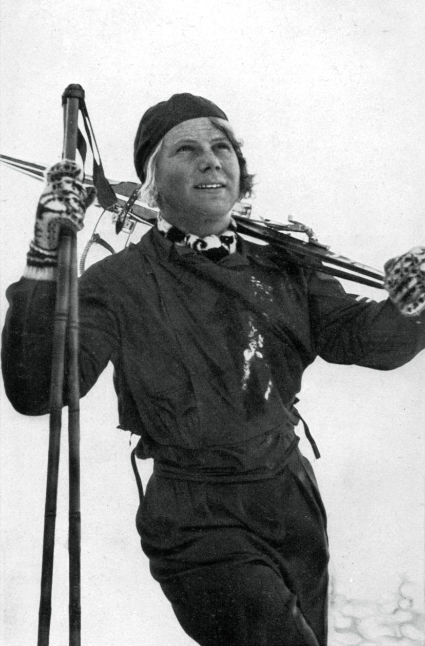 Laila Schou-Nilsen, norvég síelő, téli olimpiai játékok, Garmisch-Partenkirchen, Németország, 1936 alkotó: Unbekannt