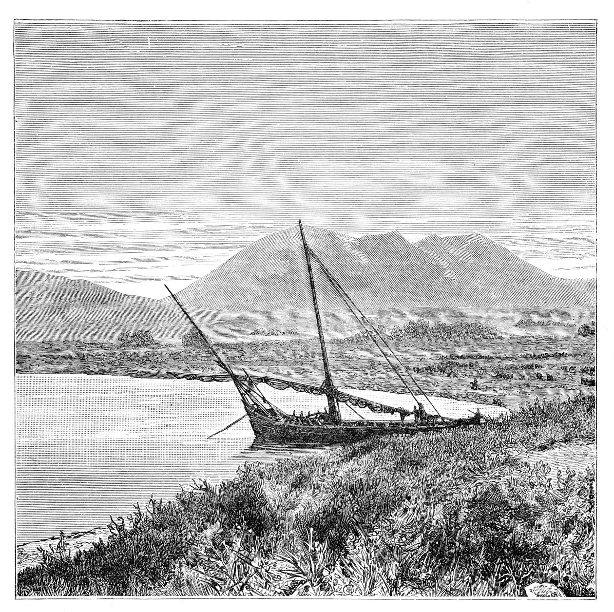 Van-tó, Tadwan-öböl és Nimrud-hegy, Törökország, 1895 alkotó: Unbekannt