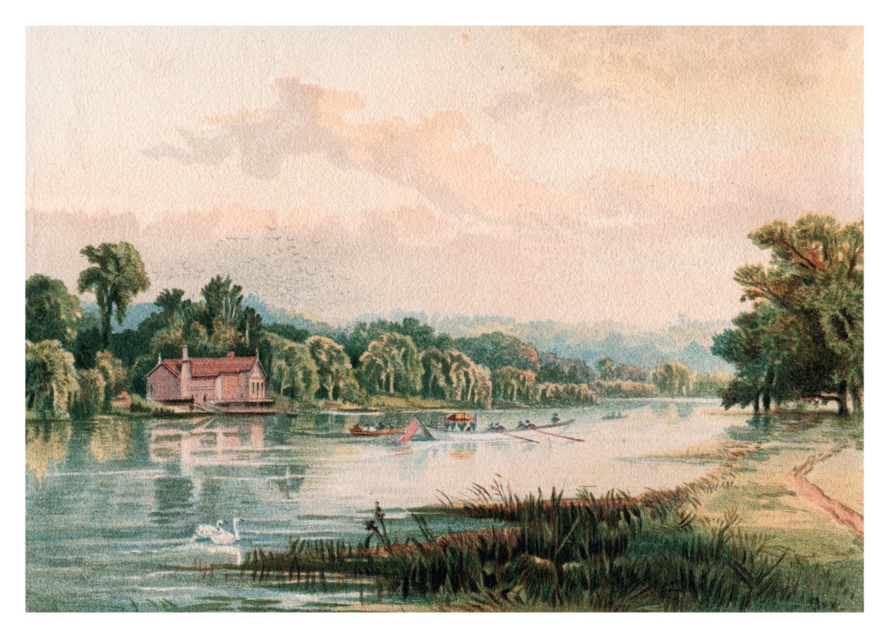 A Virginia Water-i tó, 1880 alkotó: Unbekannt