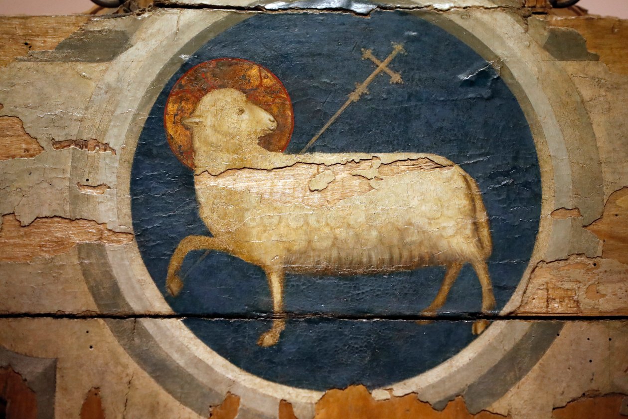 Giotto által festett Isten báránya. 14. század. Padova. Olaszország. (fénykép) alkotó: Unbekannt