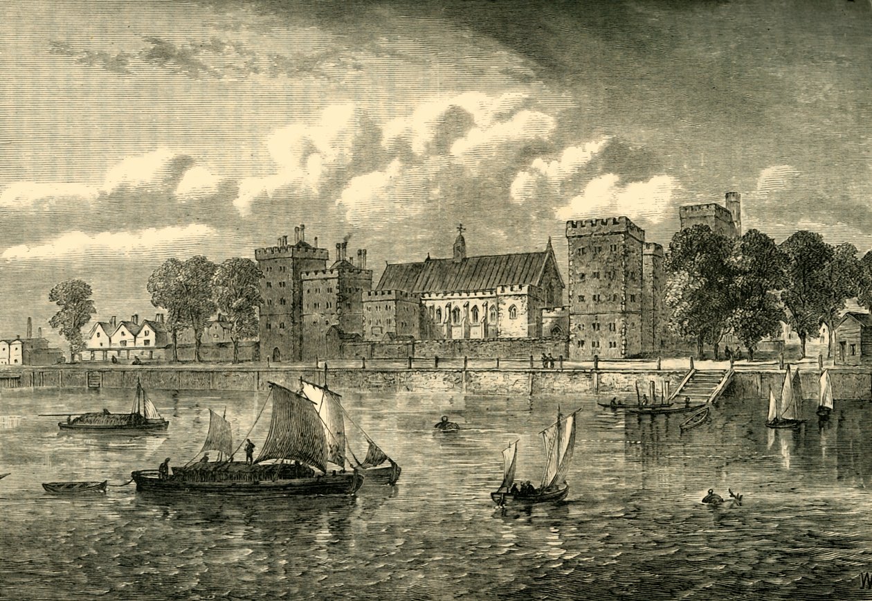 Lambeth-palota a folyó felől, 1709, 1878 c. alkotó: Unbekannt