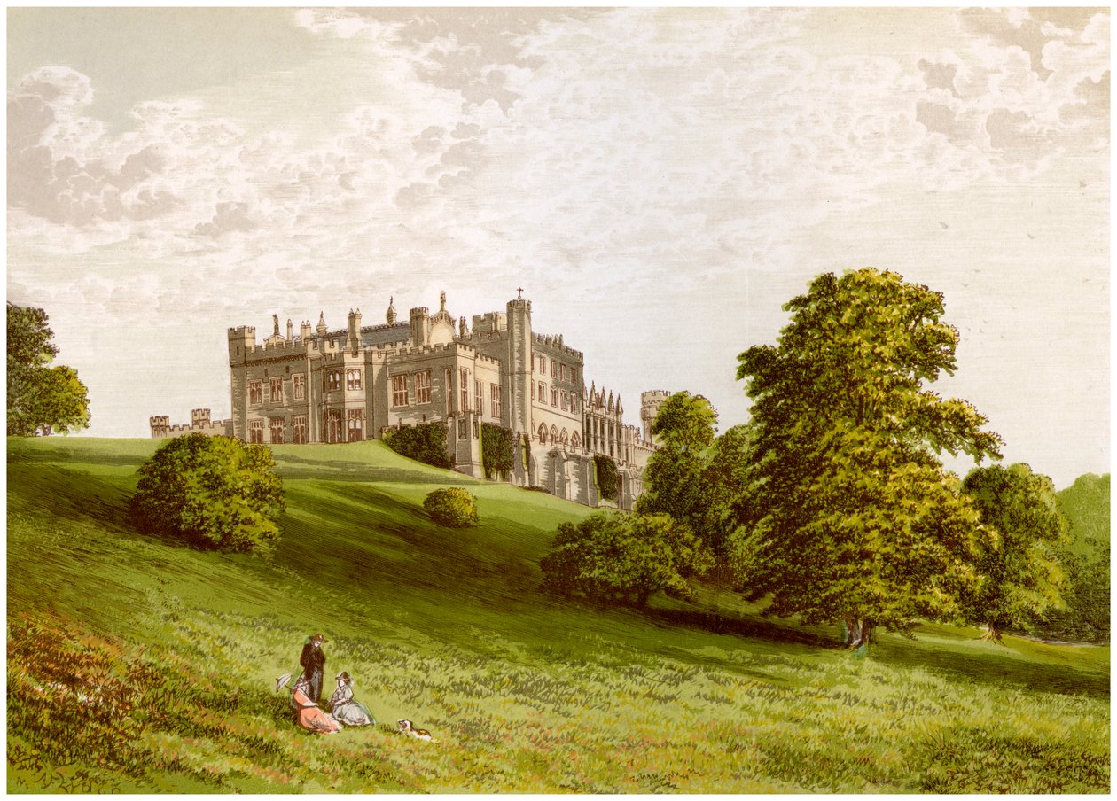 Lambton kastély, Durham megye, Durham grófjának otthona, 1880 alkotó: Unbekannt