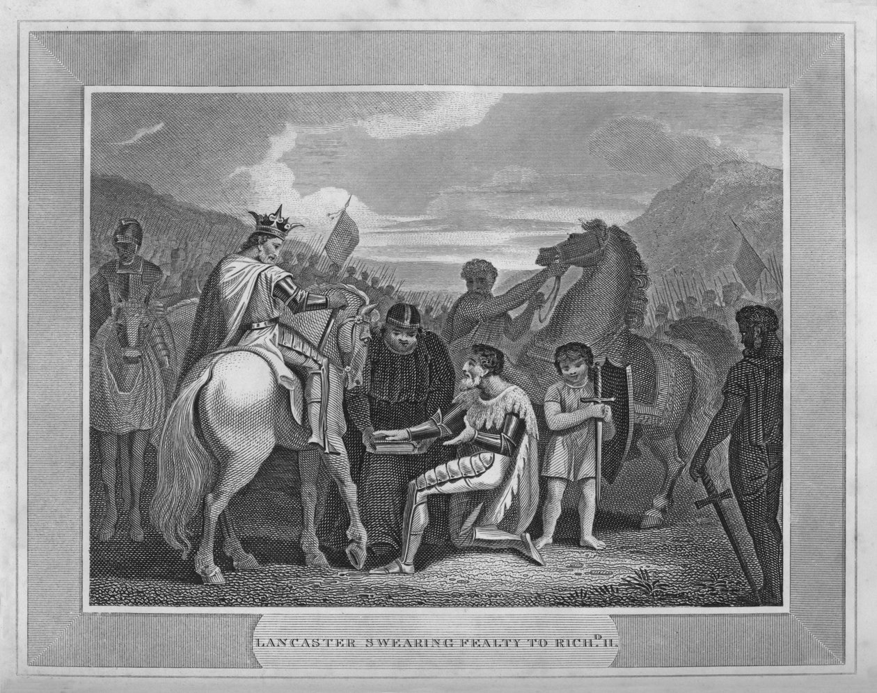Lancaster eskütétele II. Richardnak, 1838 alkotó: Unbekannt