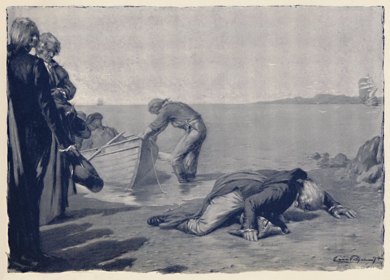 Paoli partraszállása a korzikai talajon, 18. század végén, 1896 alkotó: Unbekannt