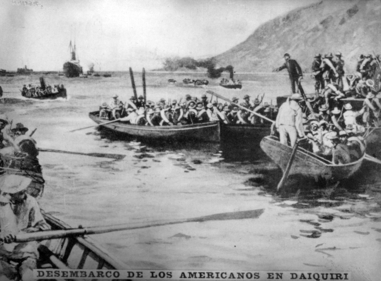 Az amerikaiak partraszállása Daiquiriben, 1898, 1920-as évek. alkotó: Unbekannt