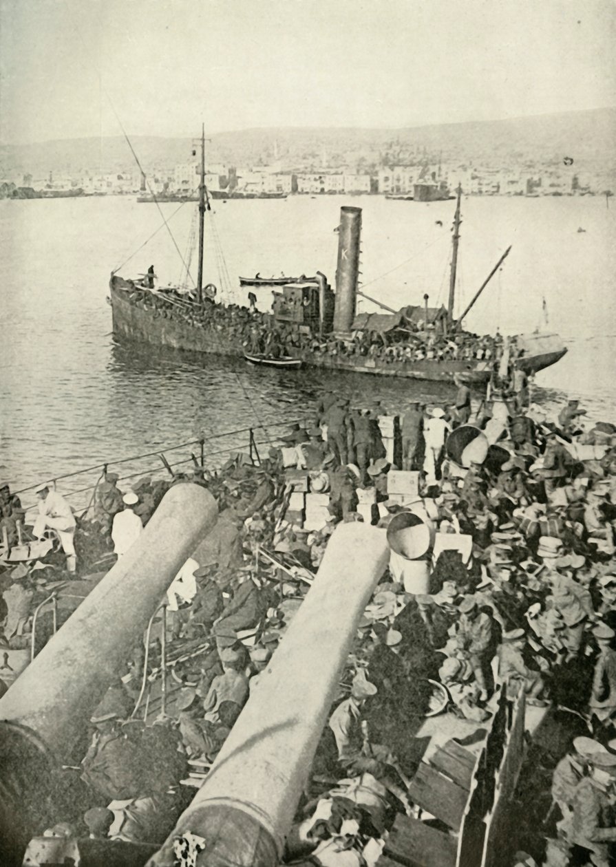 A brit csapatok partraszállása Szalonikánál, 1919. alkotó: Unbekannt