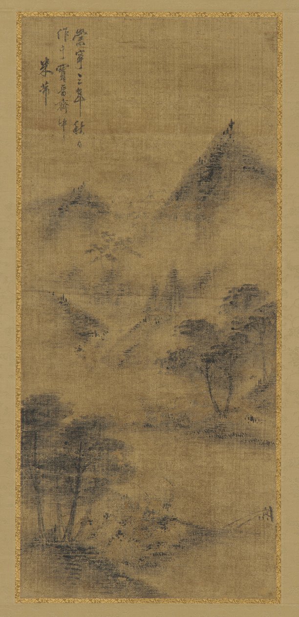 Táj: hegycsúcsok és patak, Ming-dinasztia, 1368-1644. alkotó: Unbekannt