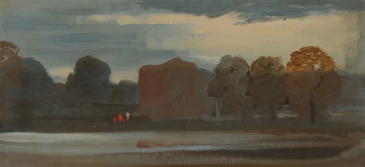 Táj a tóval, 1828-1829. alkotó: Unbekannt