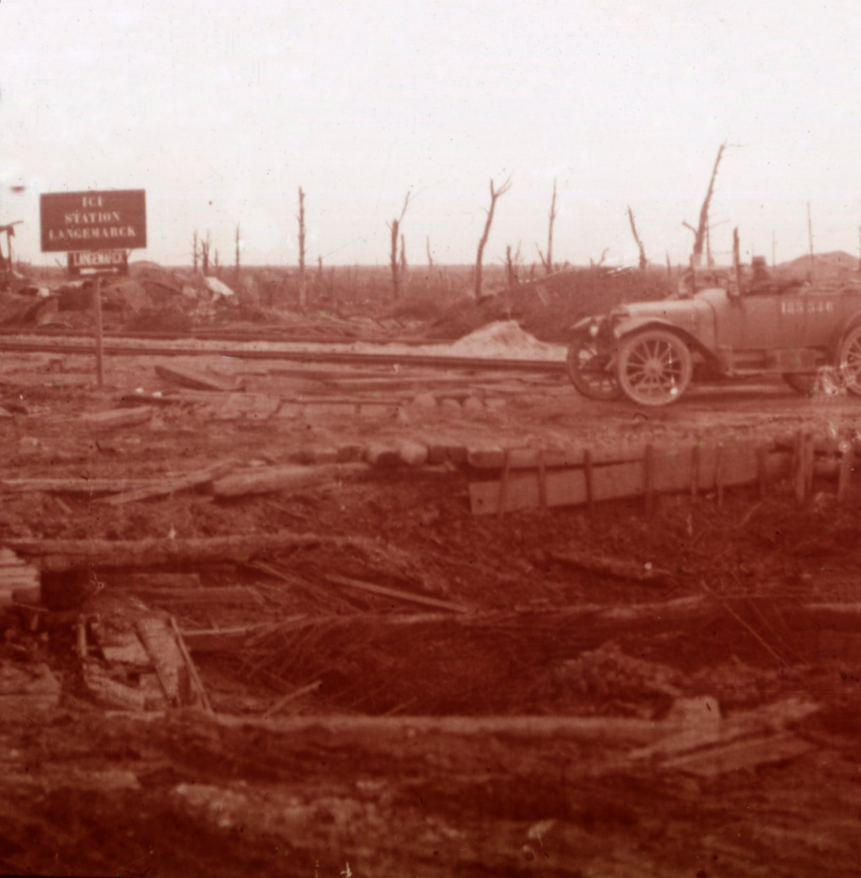 Langemarck állomás, Flandria, Belgium, 1914-c1918 alkotó: Unbekannt