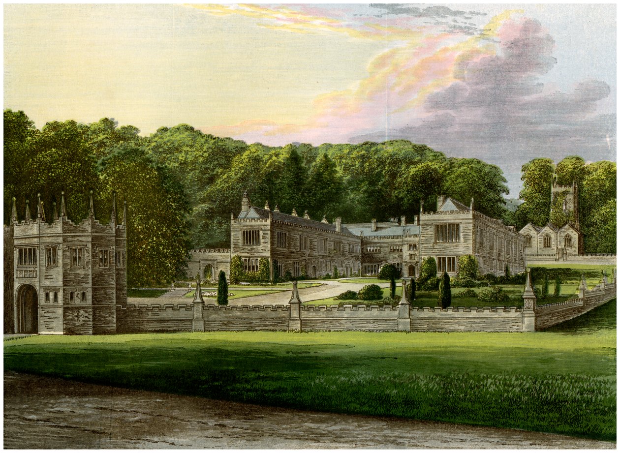 Lanhydrock, Cornwall, Lord Robartes otthona, 1880 alkotó: Unbekannt