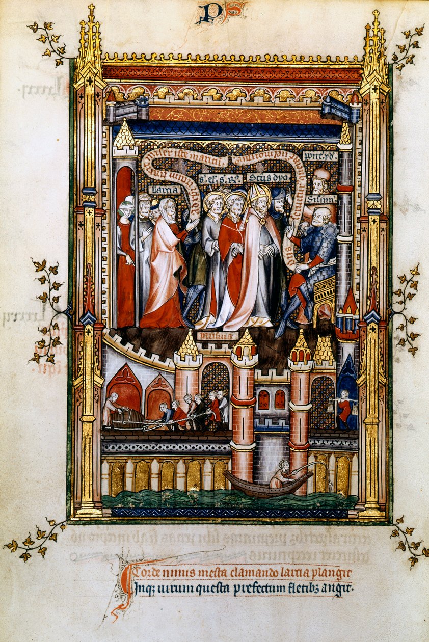Larcia megvádolja St Denist, 1317 alkotó: Unbekannt