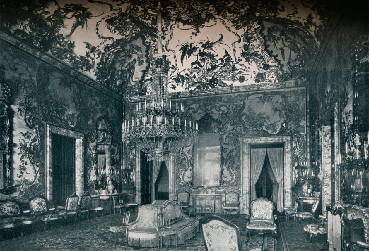 Nagy szalon porcelán mennyezettel, Királyi Palota, Madrid, 1927 alkotó: Unbekannt