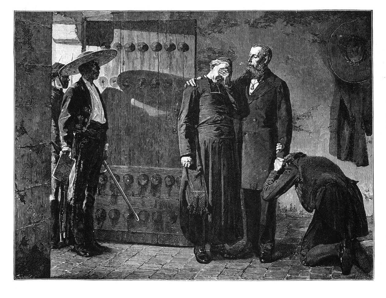 Maximilian császár utolsó pillanatai, 1867, 19. század vége alkotó: Unbekannt