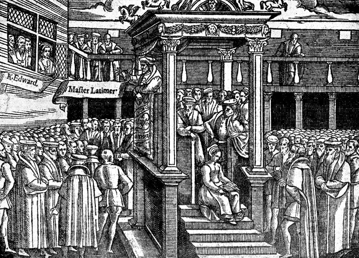 Latimer prédikáció VI. Edward király előtt, c1550 c1920 alkotó: Unbekannt