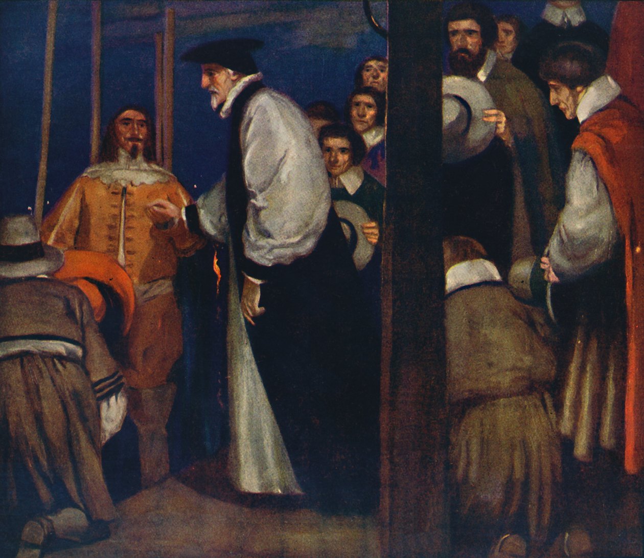 Laud belép a bárkába Lambethben, hogy a toronyba menjen, 1912 alkotó: Unbekannt