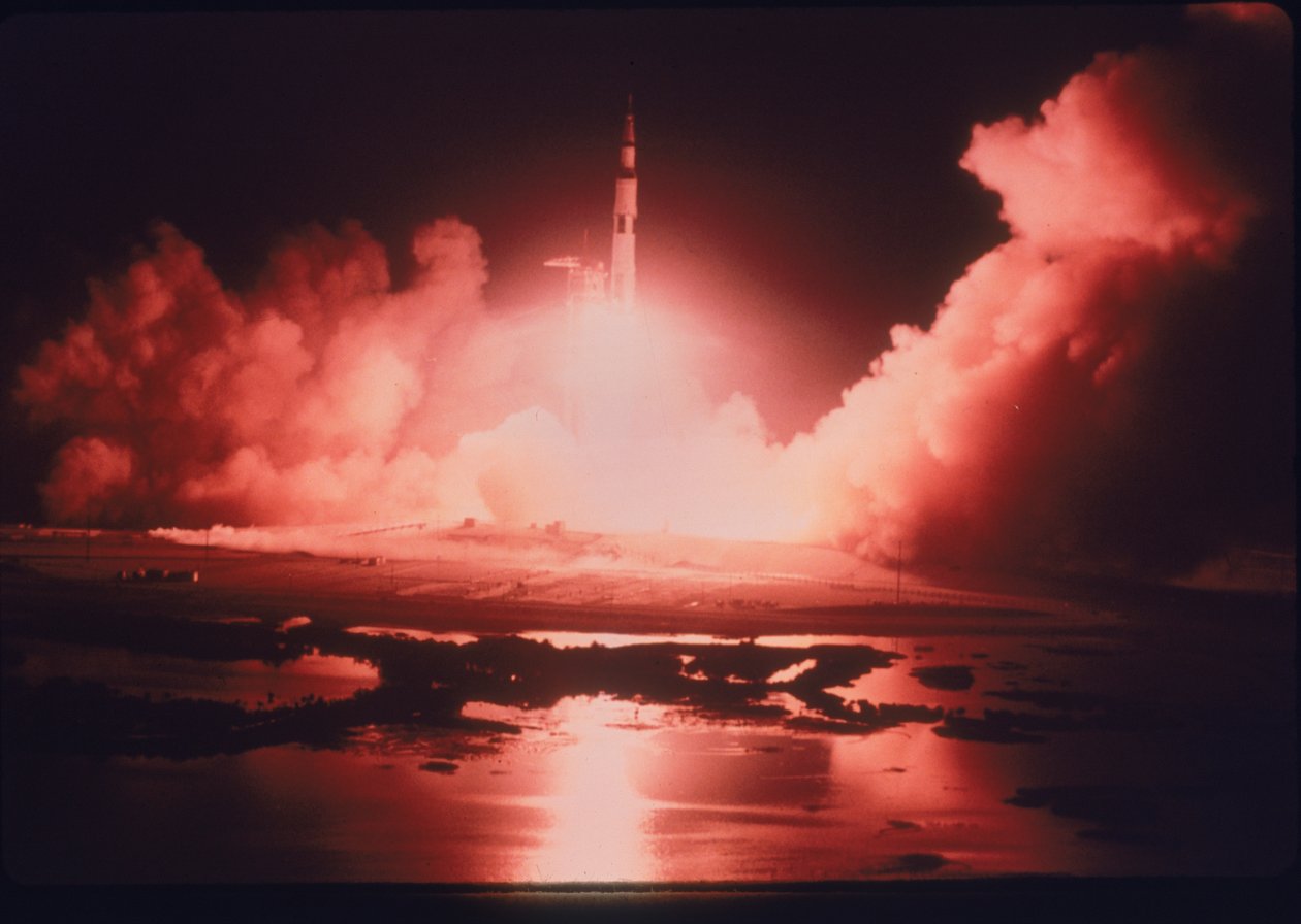 Az Apollo 17 küldetés elindítása, 1972 alkotó: Unbekannt