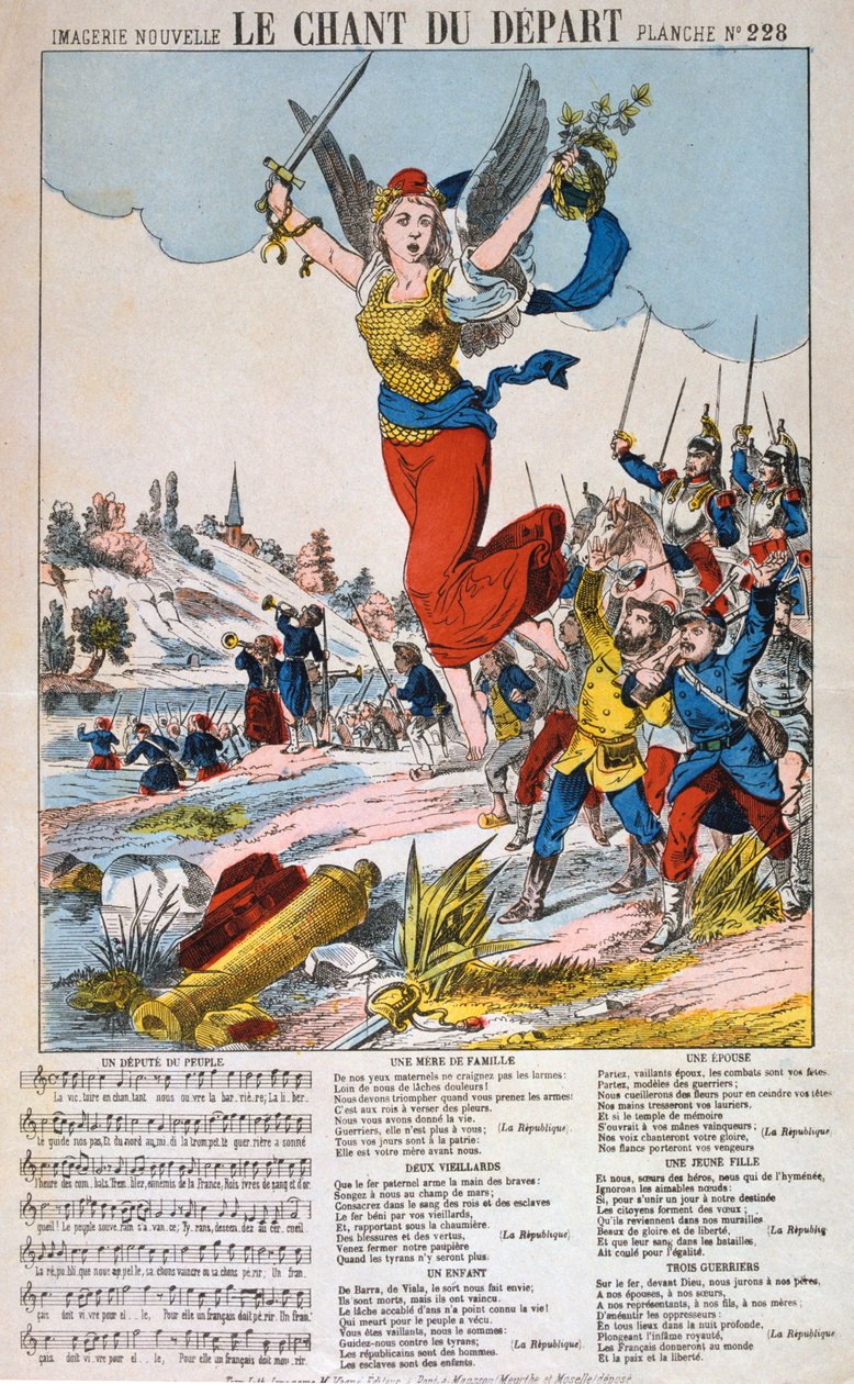 Le Chant du Depart, dallap, francia-porosz háború, 1870-1871. alkotó: Unbekannt