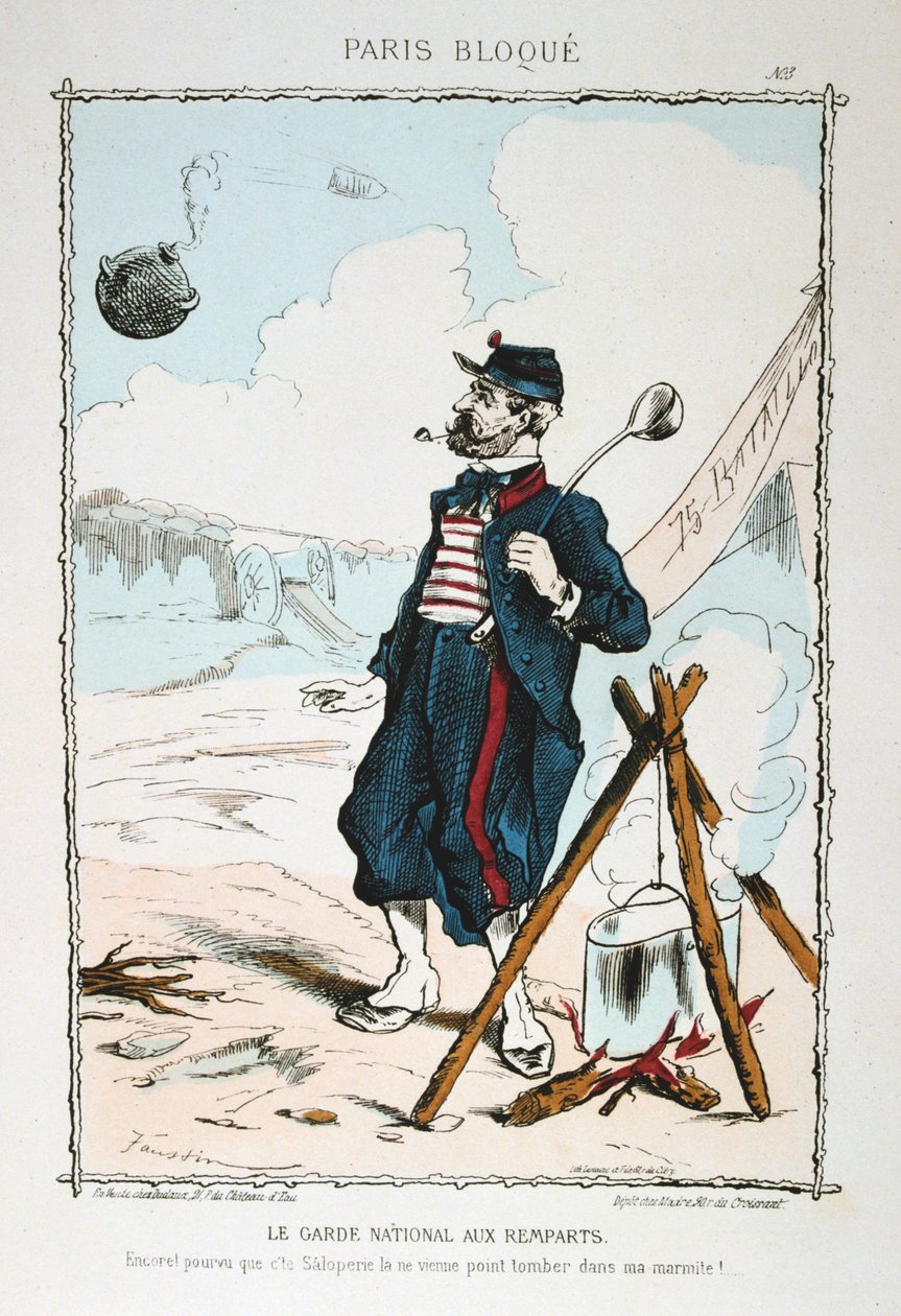 A nemzetőrség a sáncoknál, 1870-1871 alkotó: Unbekannt
