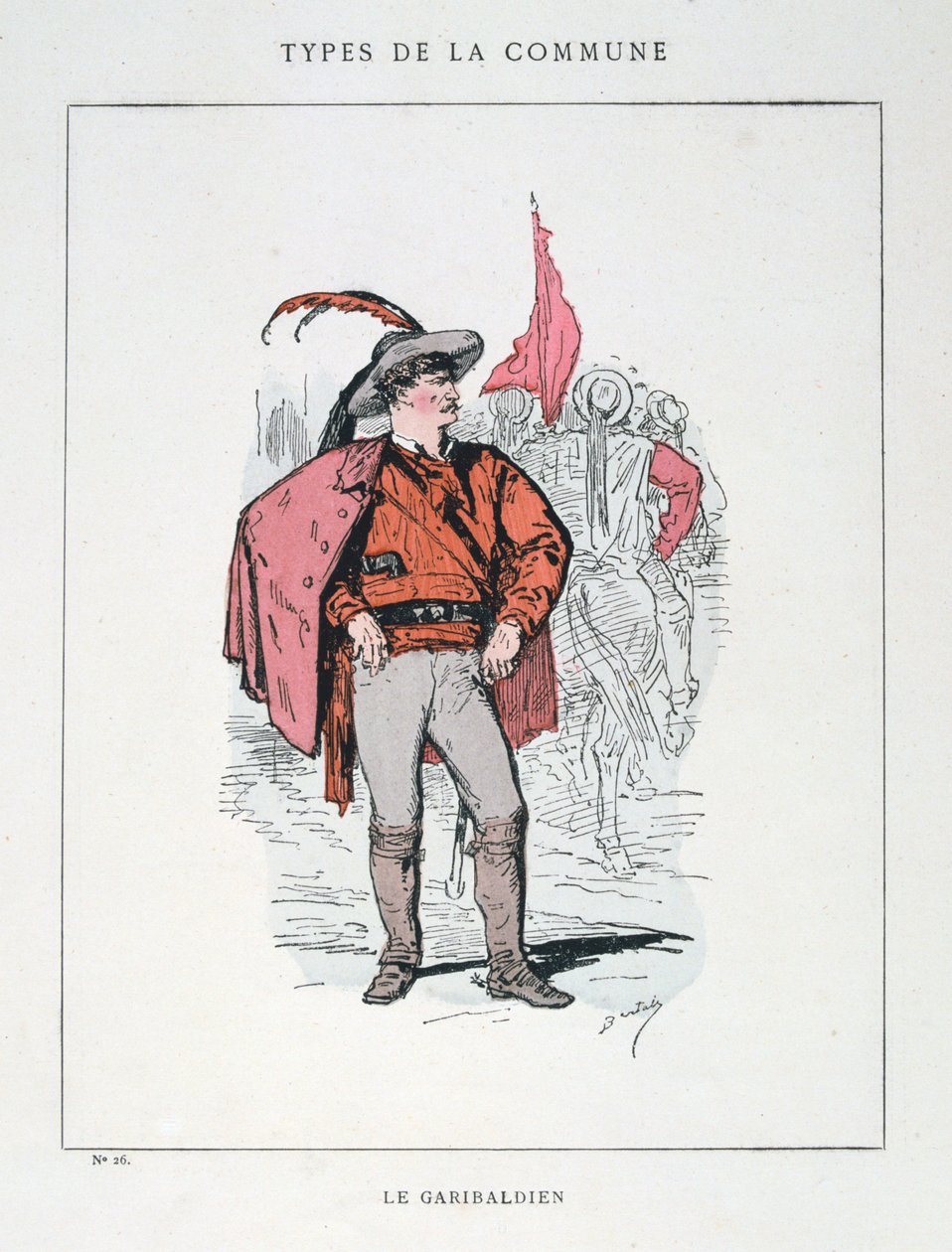 Garibaldian, Párizs Kommün, 1871. alkotó: Unbekannt