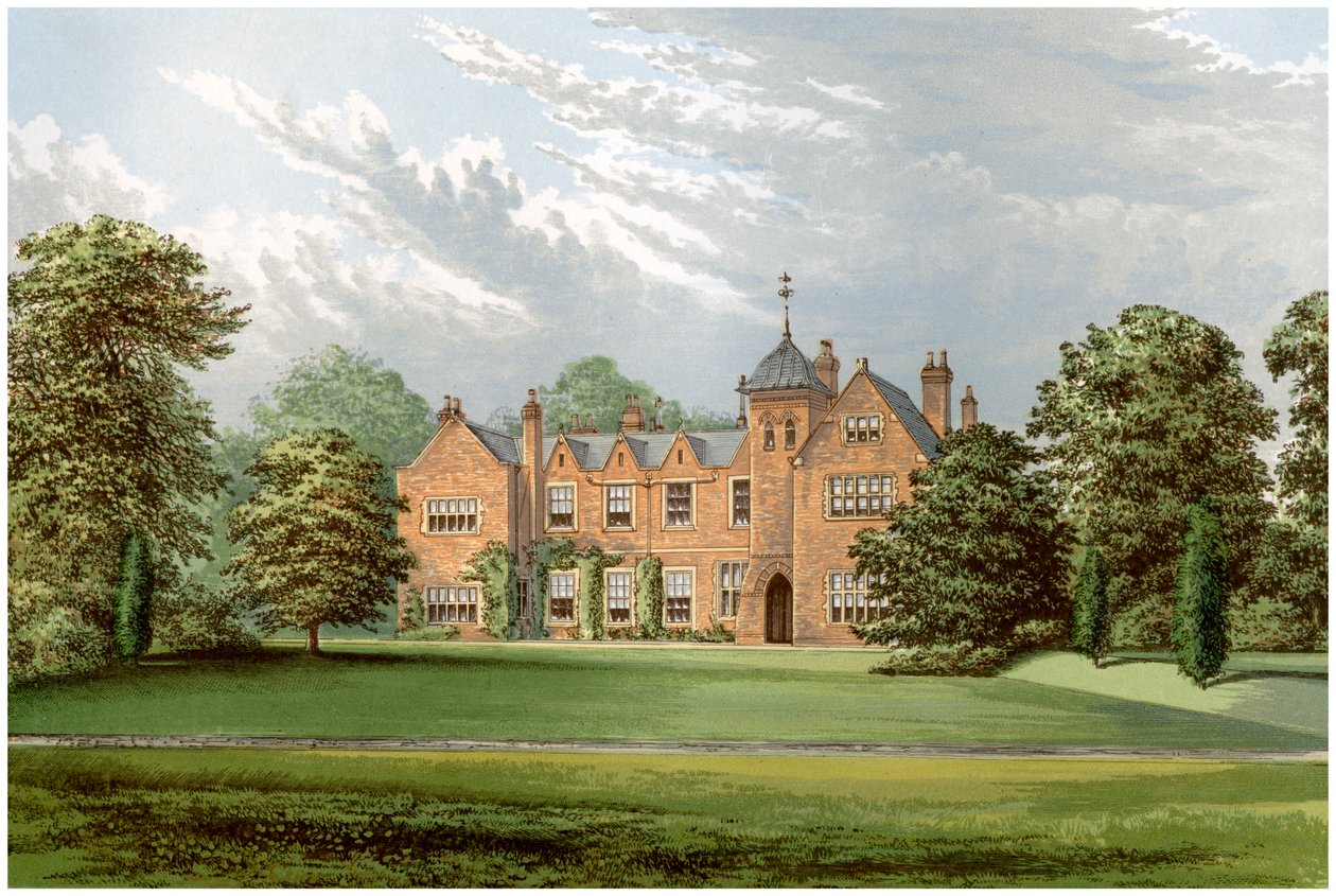 Lea, Lincolnshire, Baronet Anderson otthona, 1880 alkotó: Unbekannt