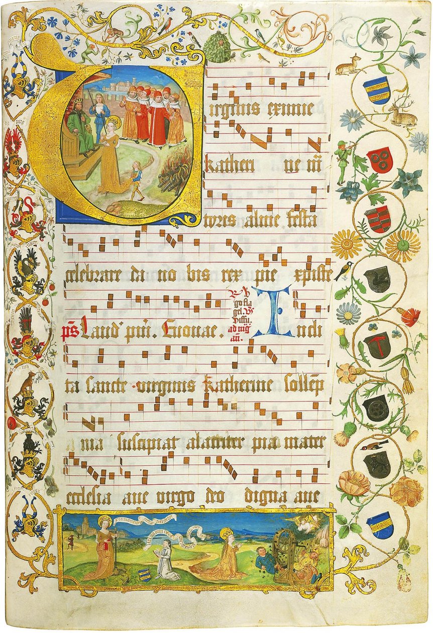 Levél az Antiphonary for Elisabeth von Gemmingen c. 1504 alkotó: Unbekannt