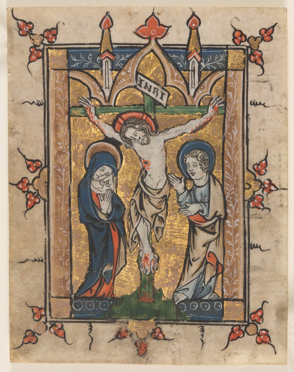 Zsoltárlevél: A keresztre feszítés, c. 1300-1330. alkotó: Unbekannt
