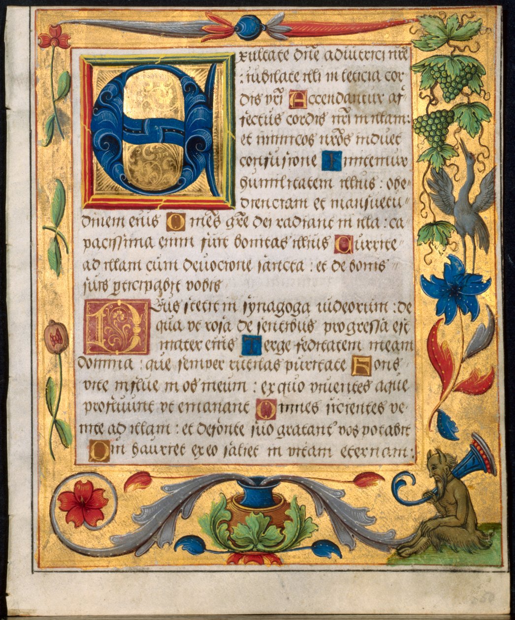 Levél egy zsoltárból és imakönyvből, c. 1524. alkotó: Unbekannt