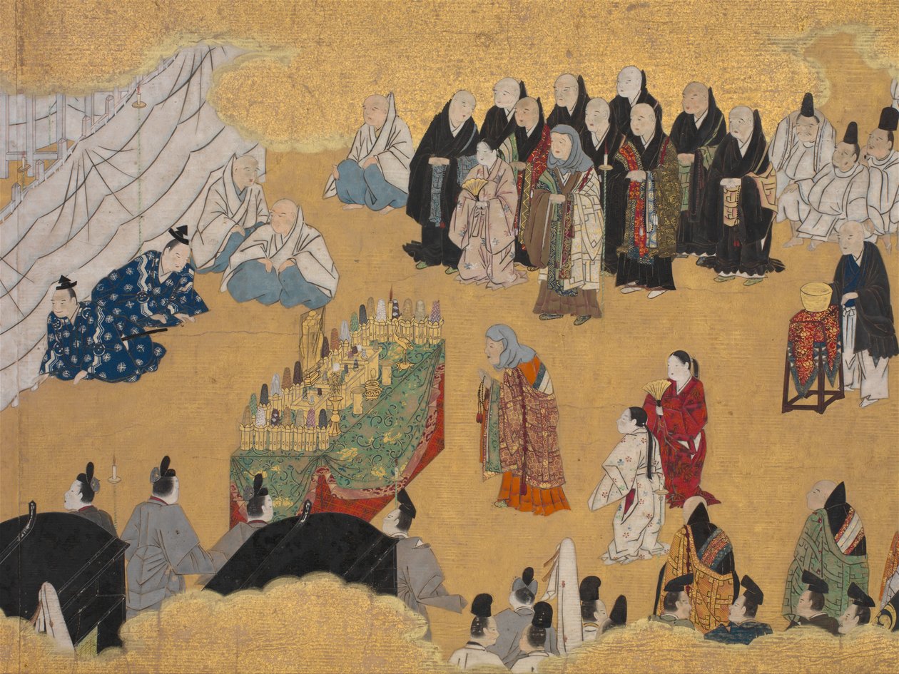Wild Ginger Aoi levelei, a Phantom Genji tekercsekből..., 17. század közepe. alkotó: Unbekannt